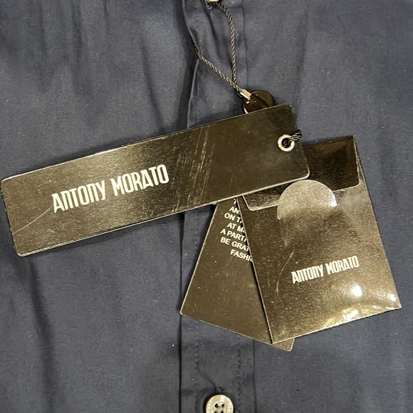 Antony Morato Mens Button Shirt - Picture 3 of 8